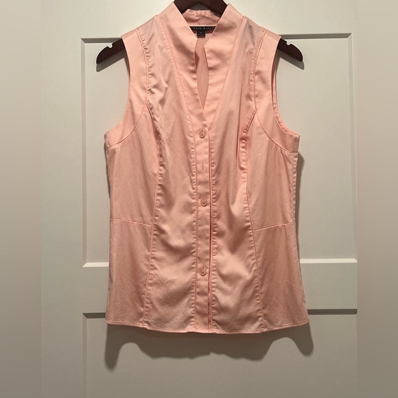 ANTONIO MELANI Tops - ANTONIO MELANI Pink Fitted Sleeveless Blouse